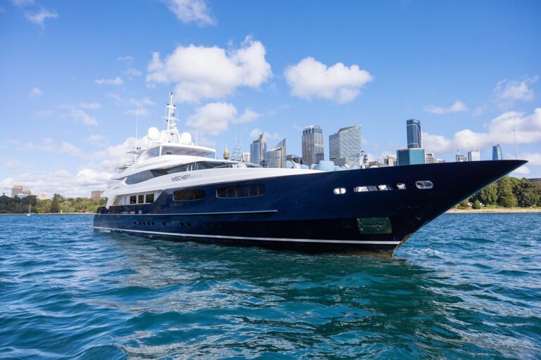 Mischief superyacht on Sydney Harbour-boat (1)