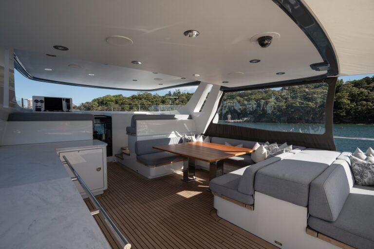 BELLE Charters Upper Deck Dinning
