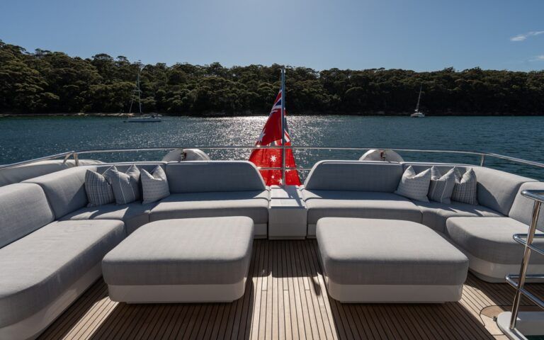 BELLE Charters Upper Deck Sun Lounges